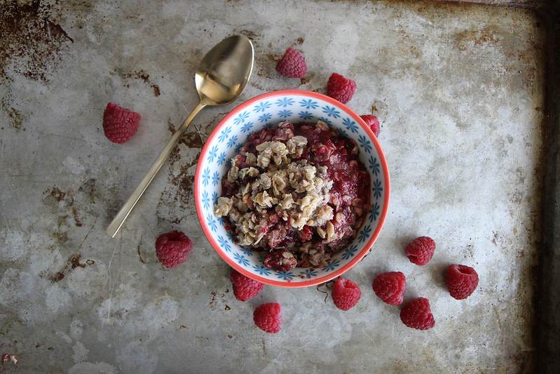 Raspberry Crisp, gluten free vegan and cane sugar free