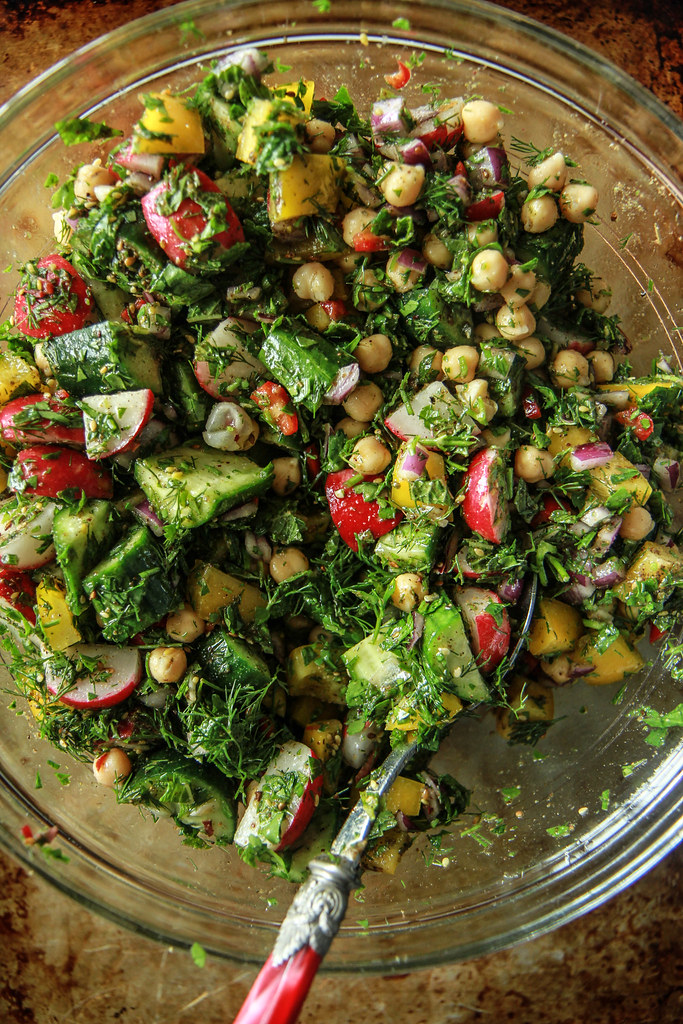 Persian Chopped Vegetable Salad from heatherchristou.com