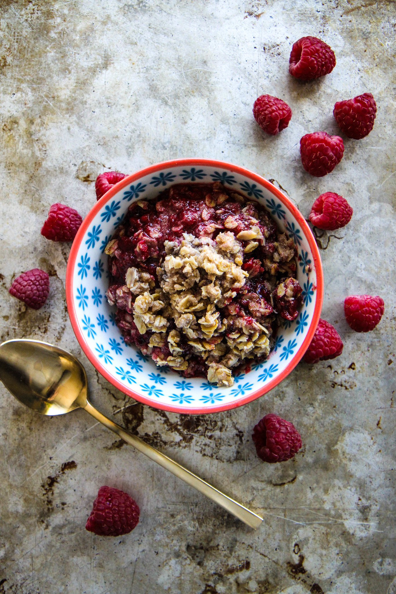 Raspberry Crisp, gluten free vegan and cane sugar free