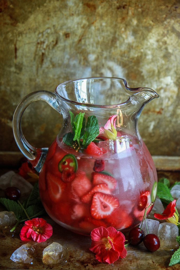 Spicy Watermelon Sangria from heatherchristou.com