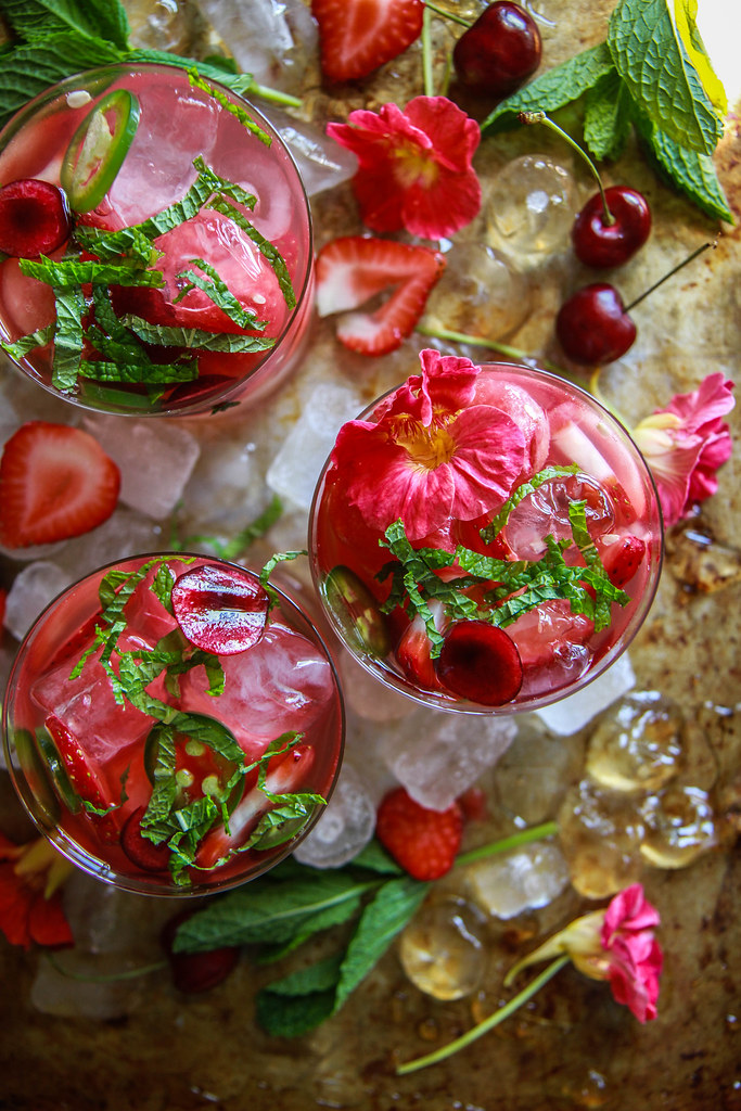 Spicy Watermelon Sangria from heatherchristou.com