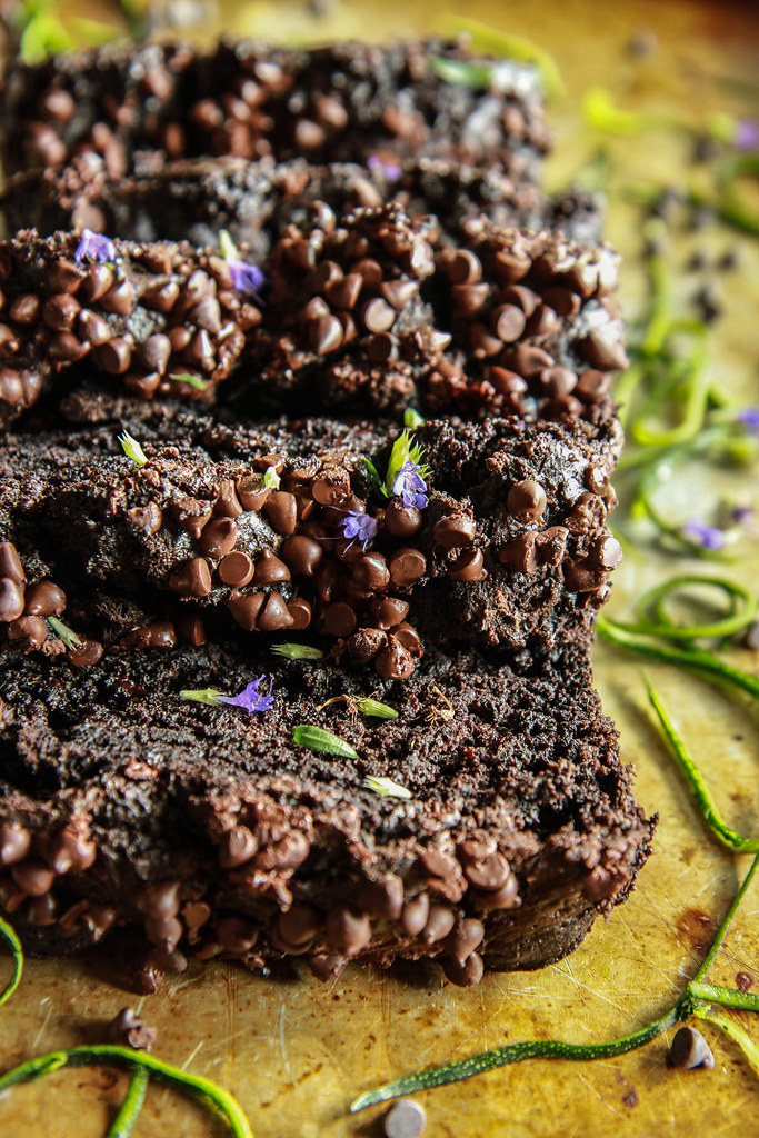 Chocolate Zucchini Bread- Vegan and Gluten-free from heatherchristou.com