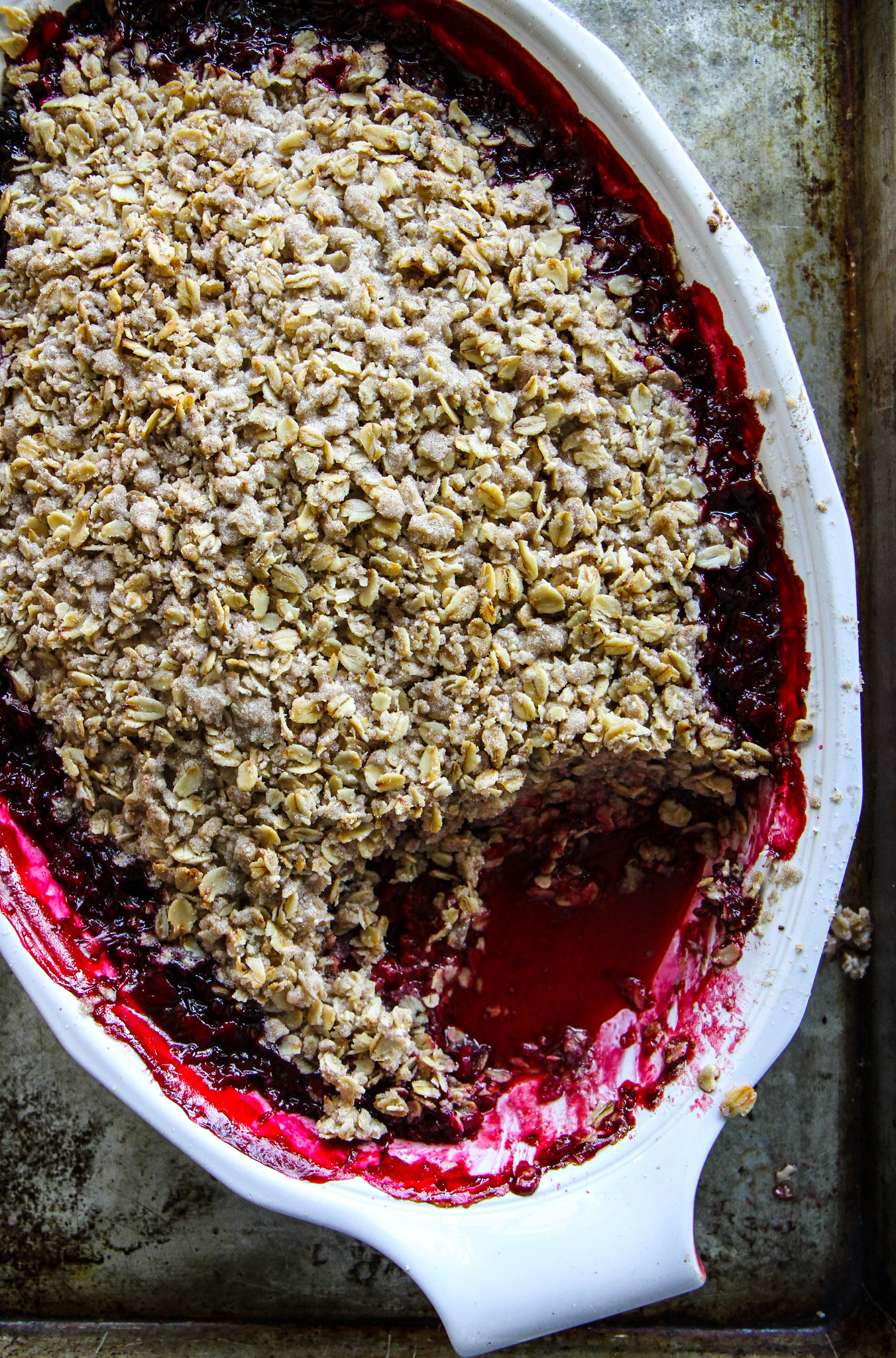 Raspberry Crisp, gluten free vegan and cane sugar free