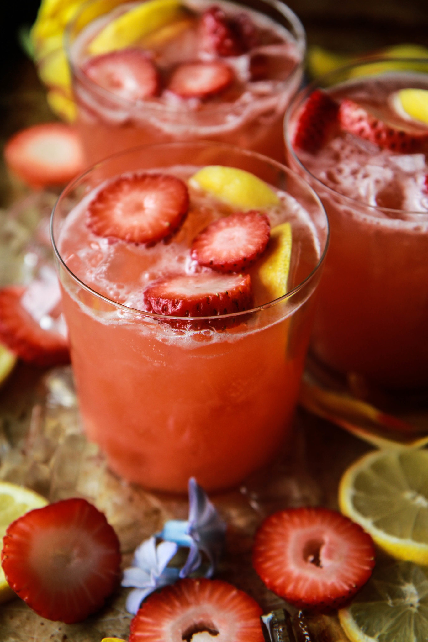 Strawberry Vodka Lemonade from heatherchristou.com