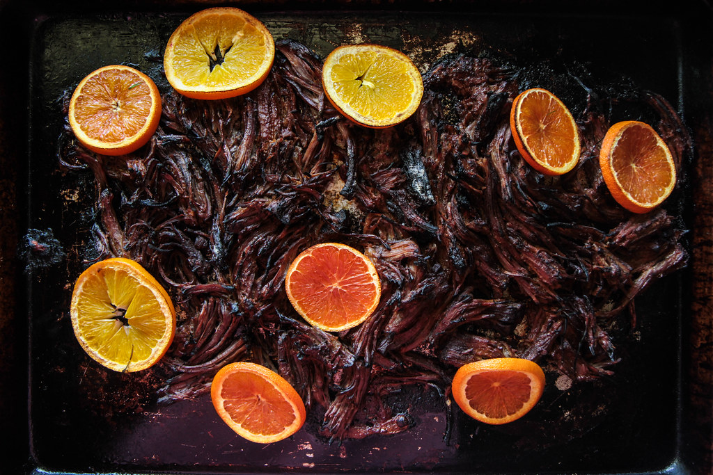 Spicy Orange Brisket Tacos from heatherchristou.com