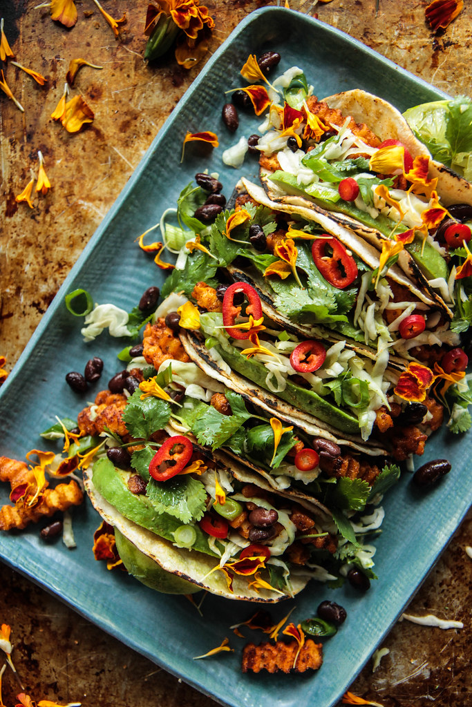 Spiced Butternut Squash tacos (Vegan and Gluten-free) from heatherchristou.com