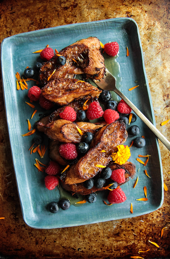 Vegan French Toast (gluten-free) from heatherchristou.com
