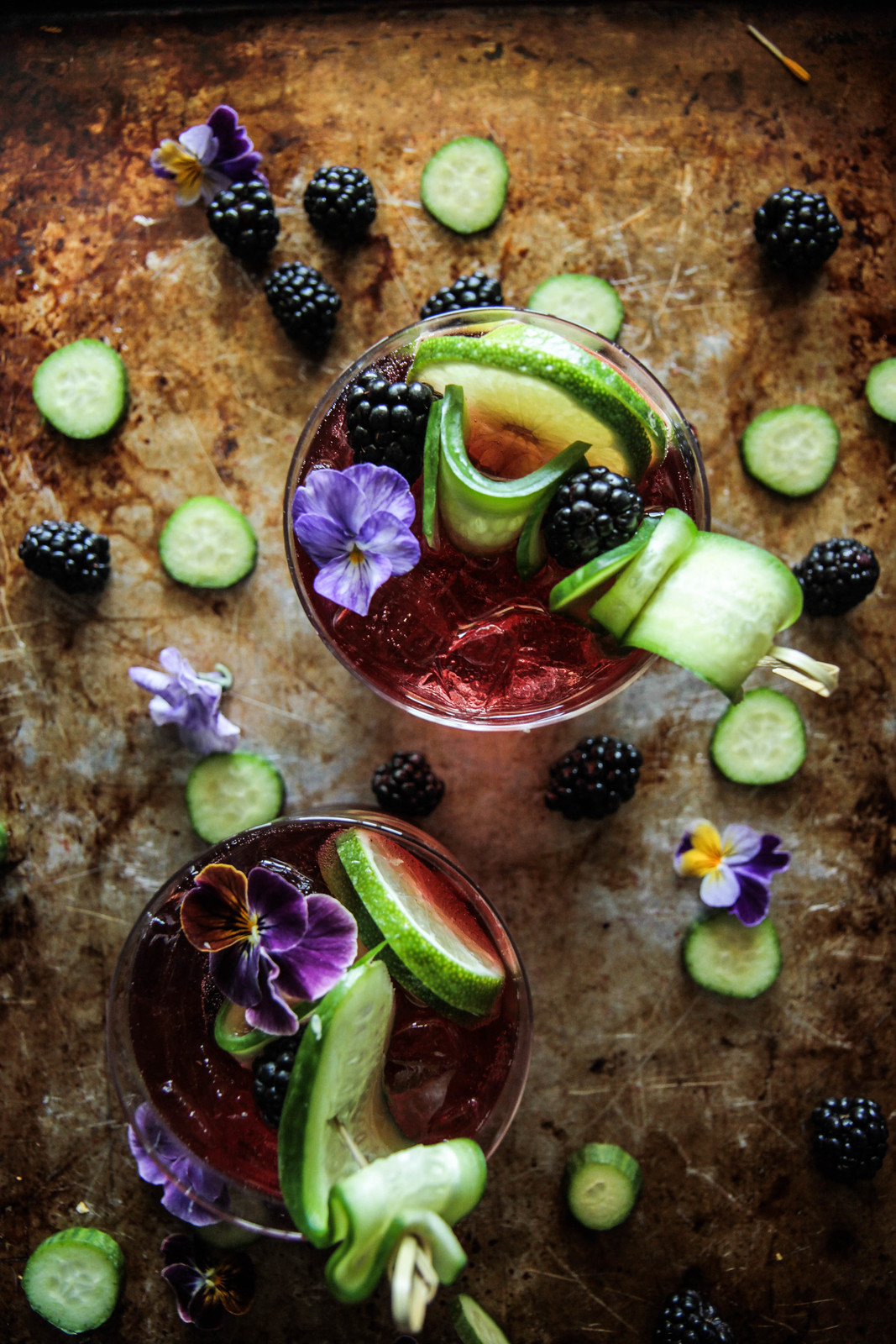 Blackberry Gin and Tonics from heatherchristou.com