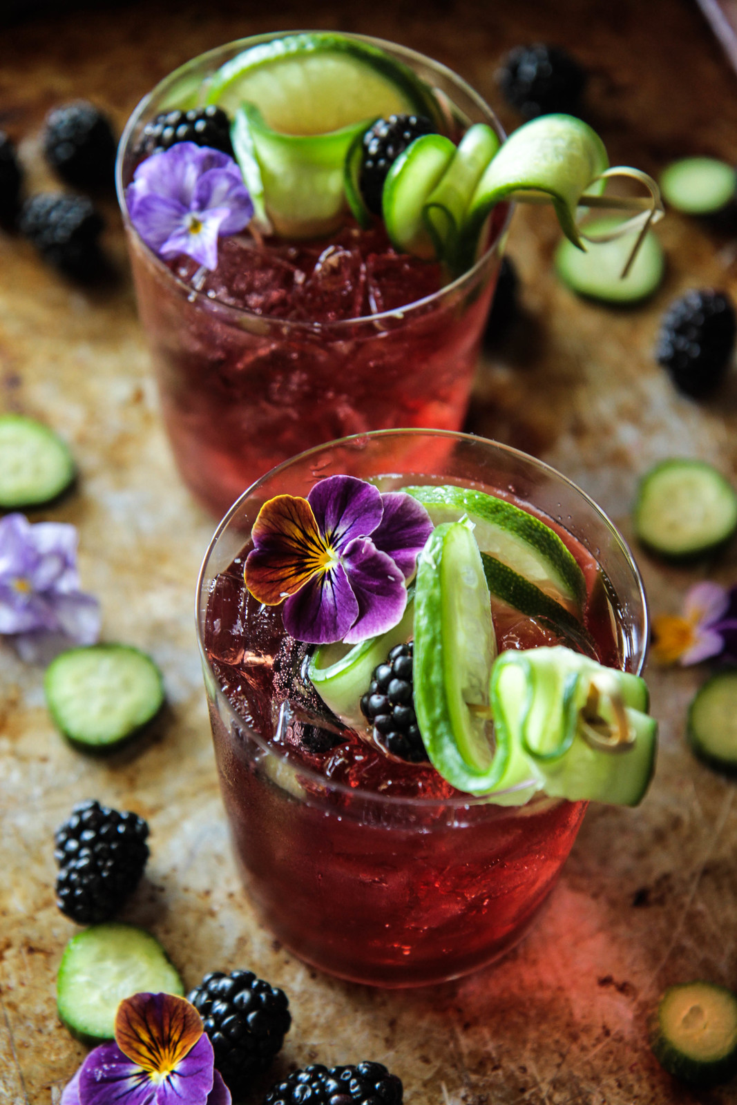 Blackberry Gin and Tonics from heatherchristou.com