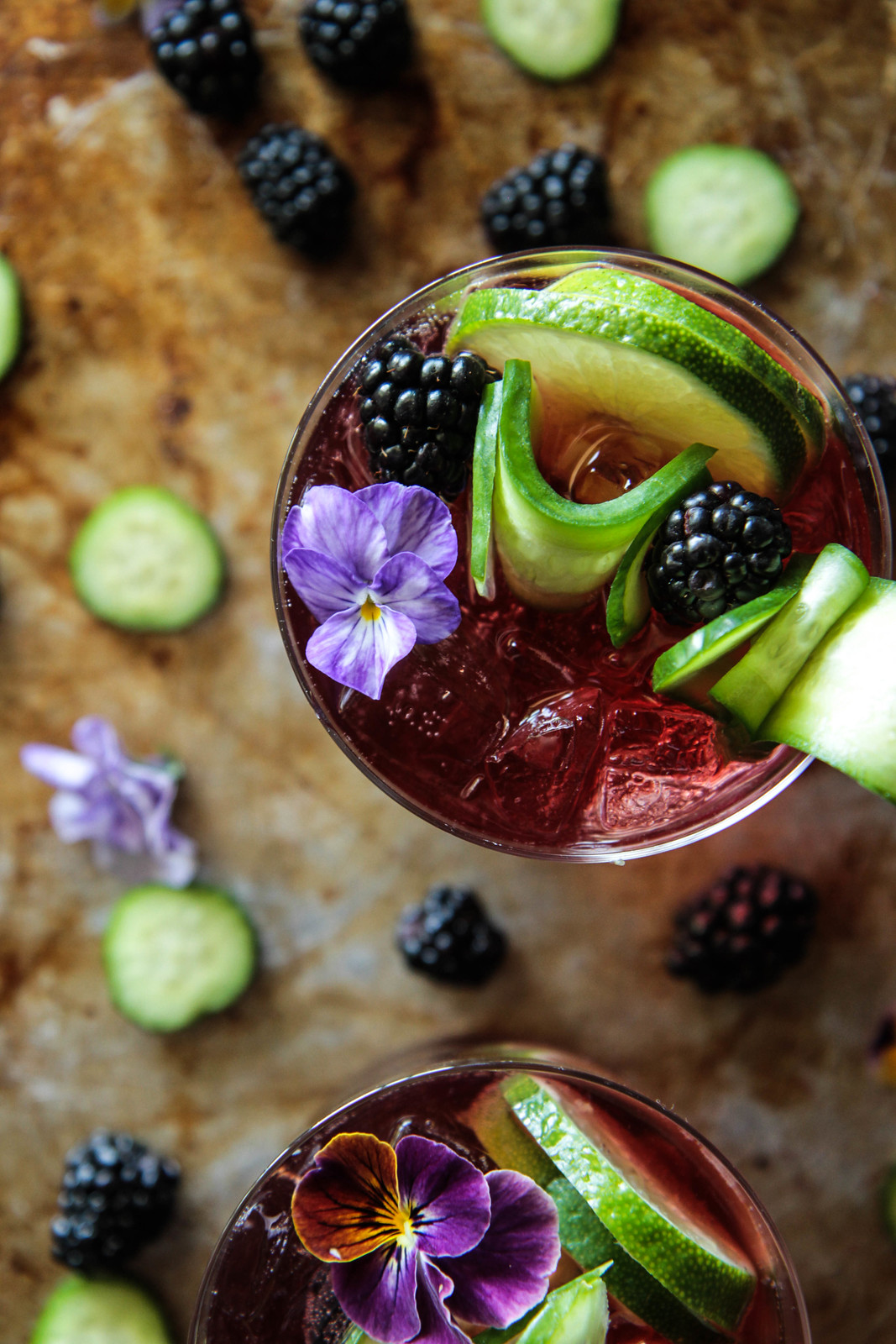 Blackberry Gin and Tonics from heatherchristou.com