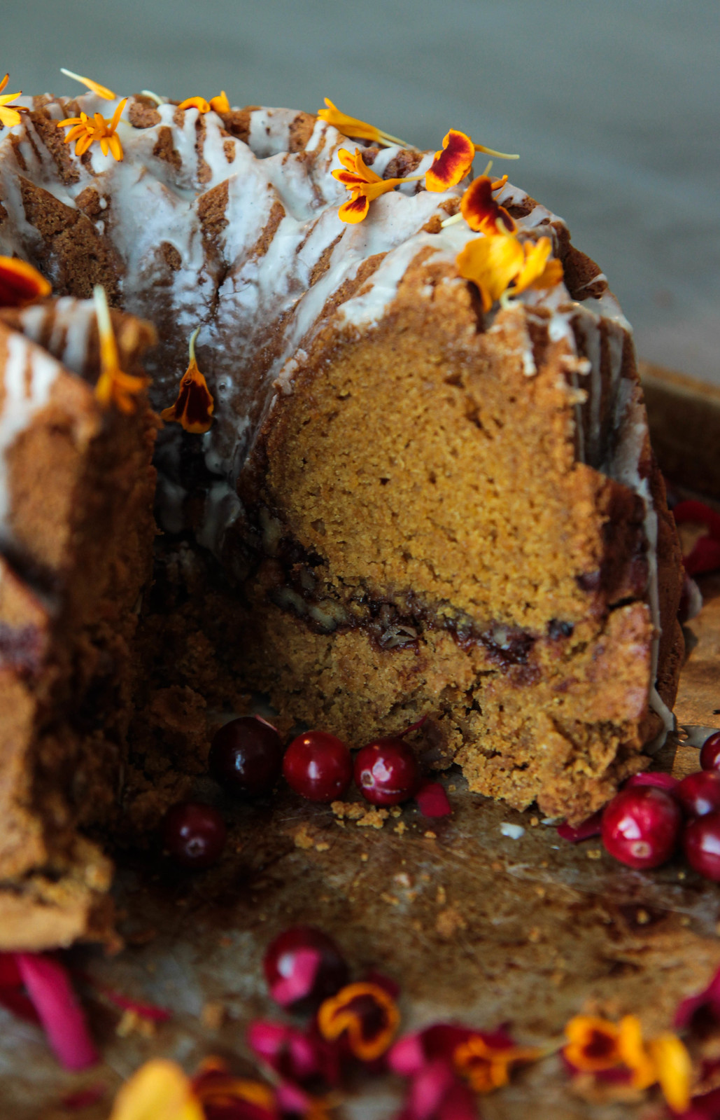 Pumpkin Pecan Coffee Cake (Vegan and Gluten-free)