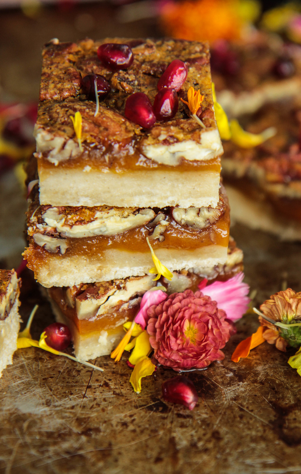 Maple Pecan Pie Bars (Vegan and Gluten-free) from heatherchristou.com